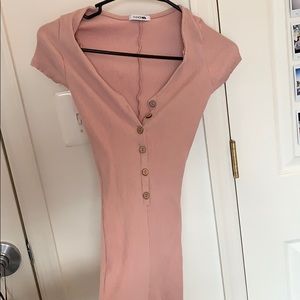 Stretchy henley romper